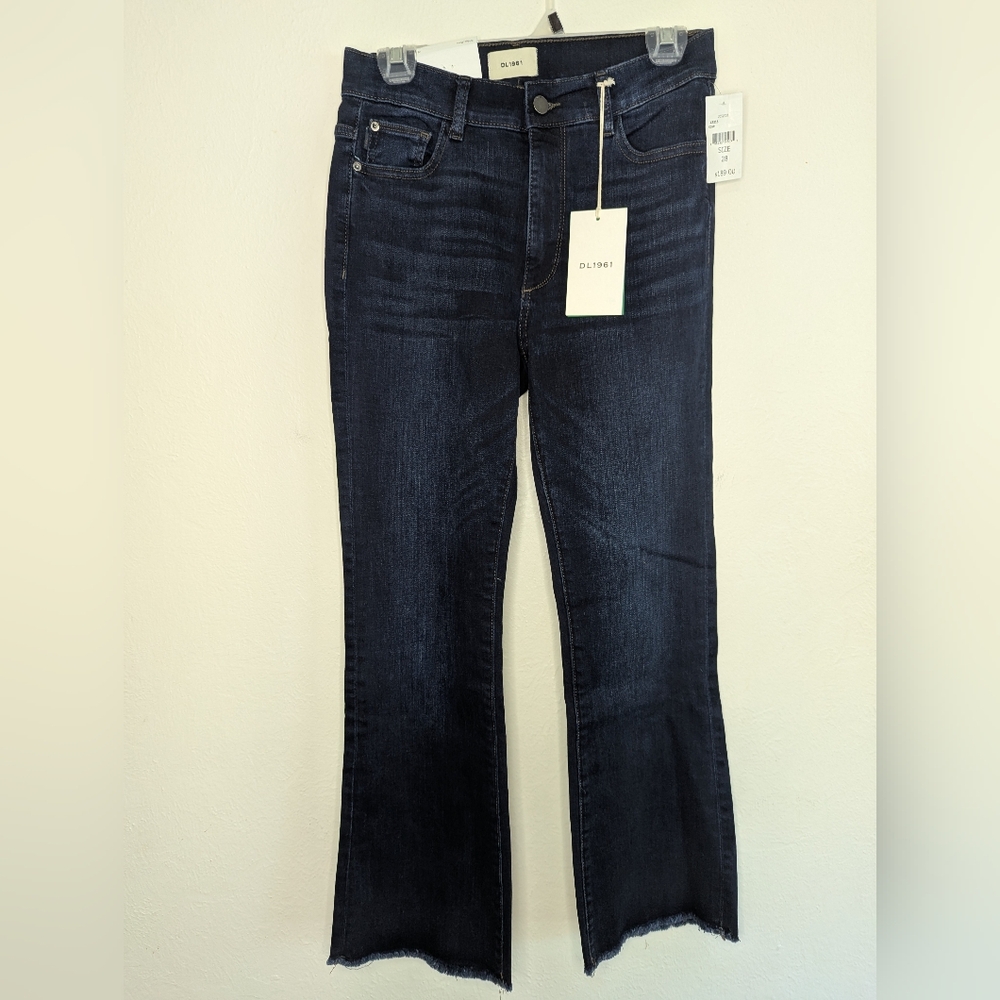 NWT DL1961 Bridget Bootcut High Rise Instasculpt Crop Jeans Size 28